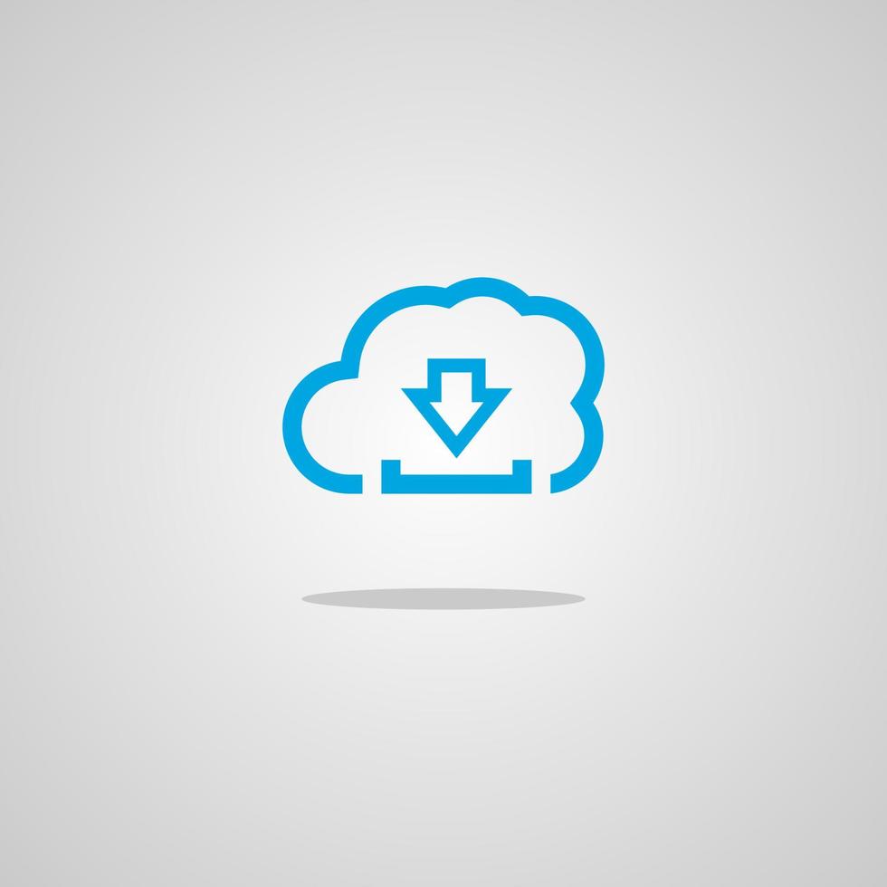 Illustration vector graphic of Cloud Download. Perfect to use for Technology Company