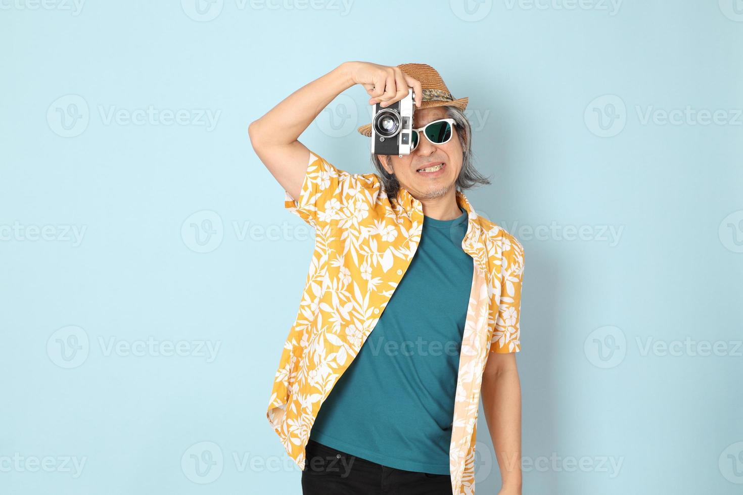 Man in summer clothes photo