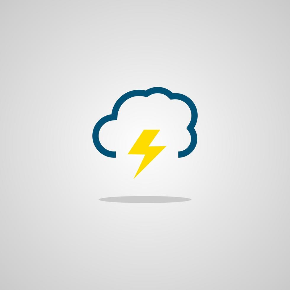 Illustration vector graphic of Cloud Storm. Perfect to use for Technology Company