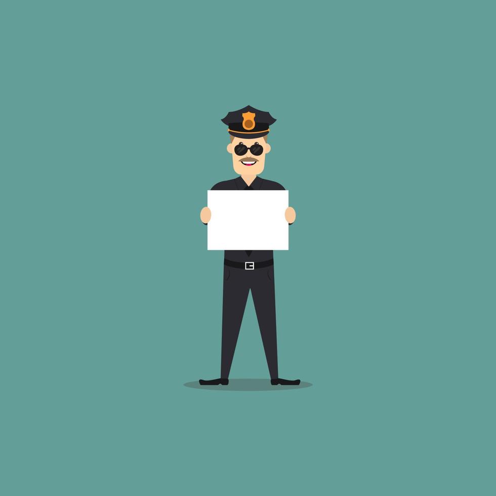A cartoon police man who holding a notice board 4513521 Vector Art at Vecteezy A cartoon police man who holding a notice board 4513521 Vector Art at Vecteezy