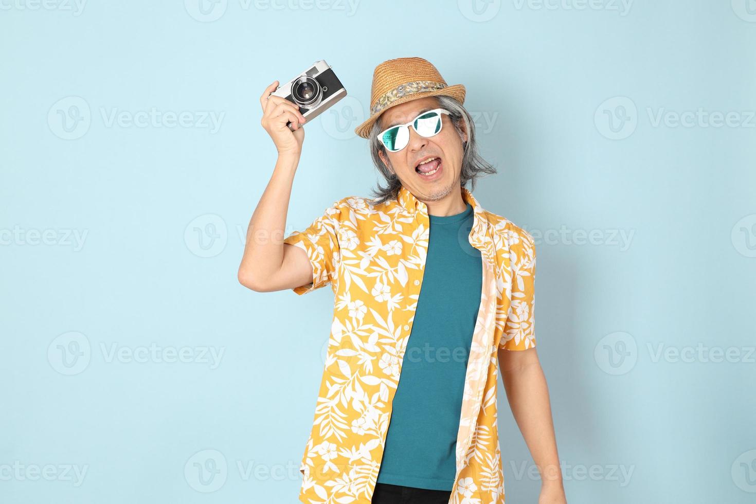 Man in summer clothes photo