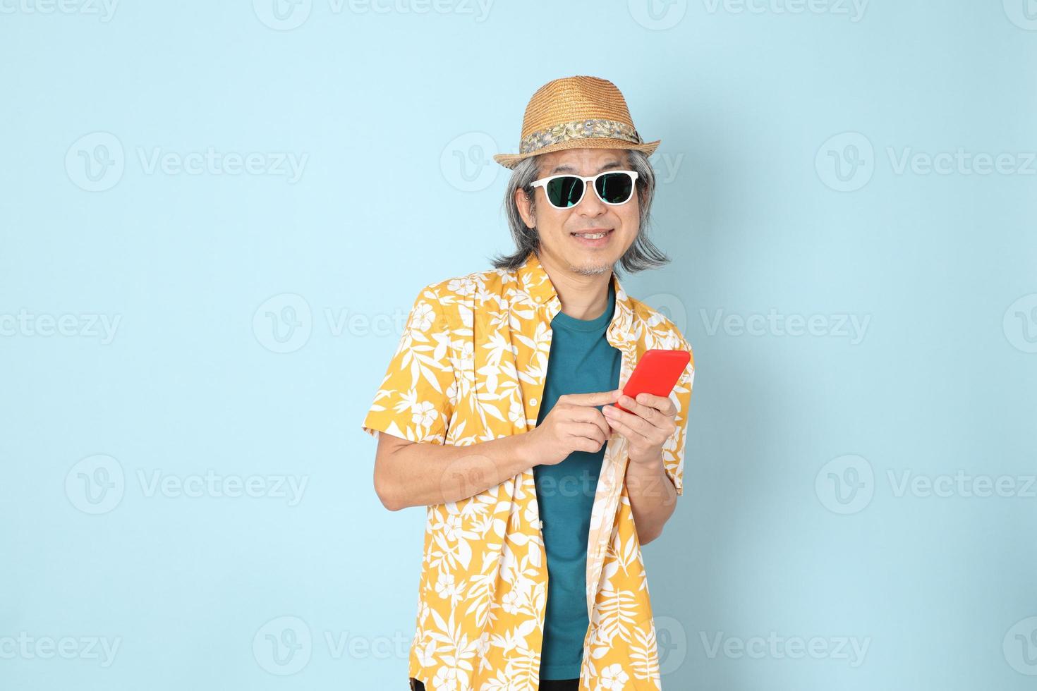 Man in summer clothes photo