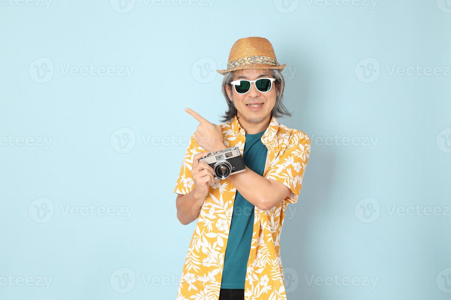 Man in summer clothes photo