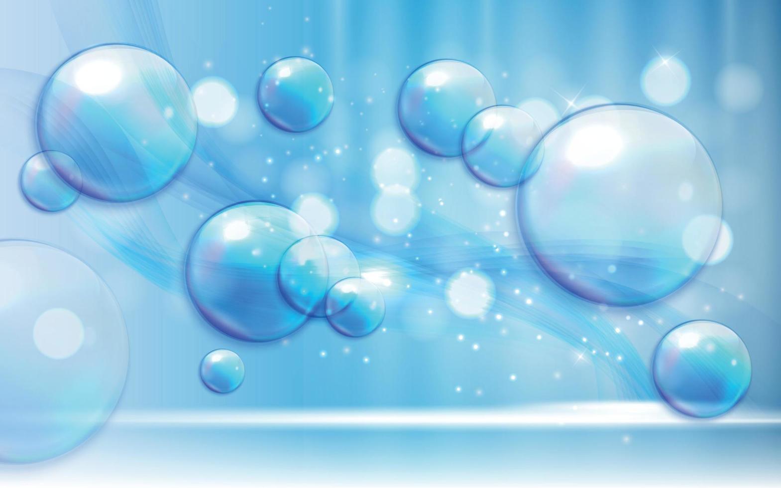 Soap Bubbles Abstract Background Vector Illustration EPS10