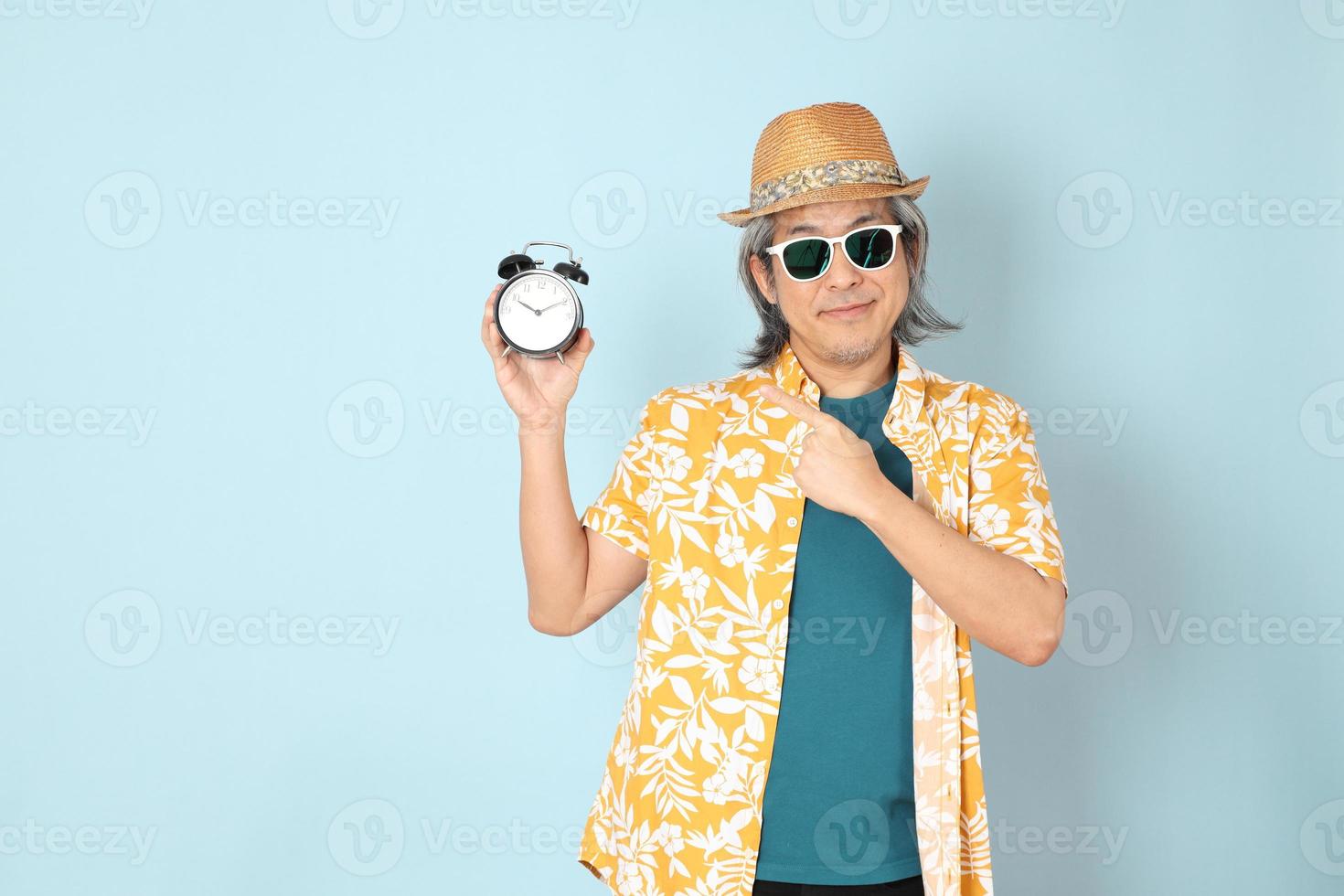 Man in summer clothes photo