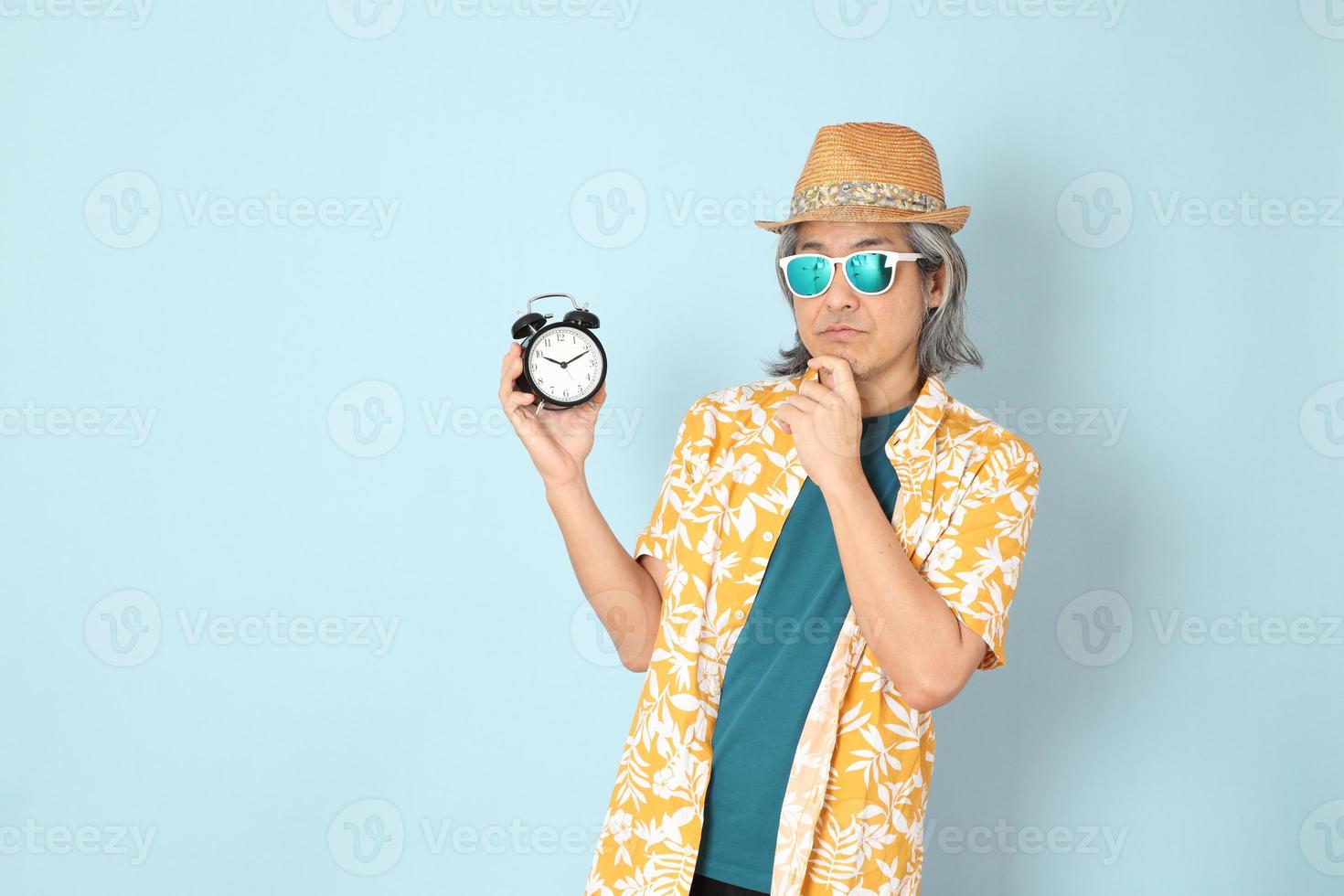 Man in summer clothes photo