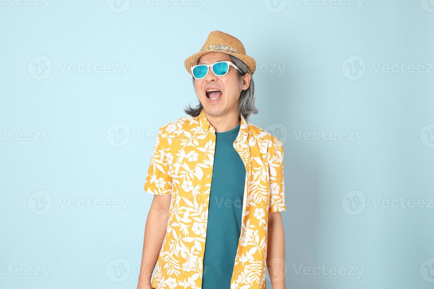 Man in summer clothes photo