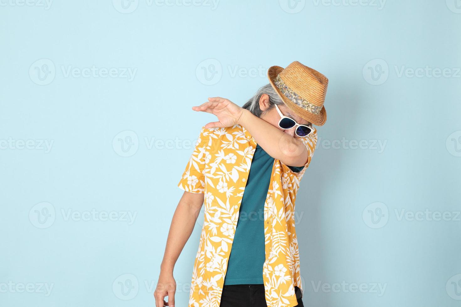 Man in summer clothes photo