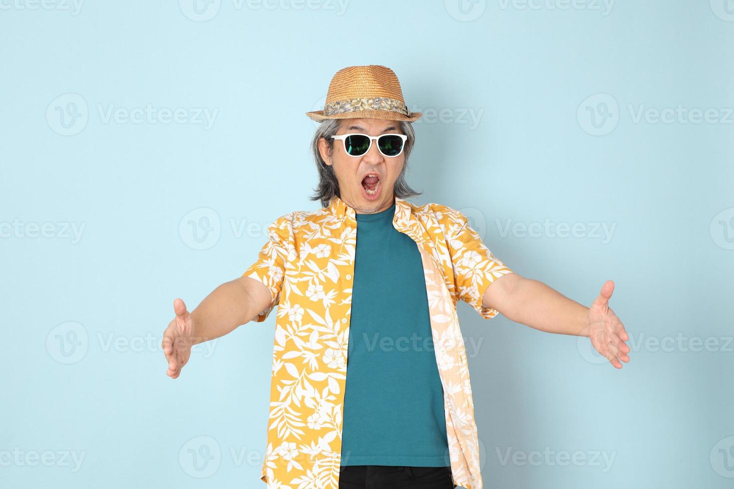 Man in summer clothes photo