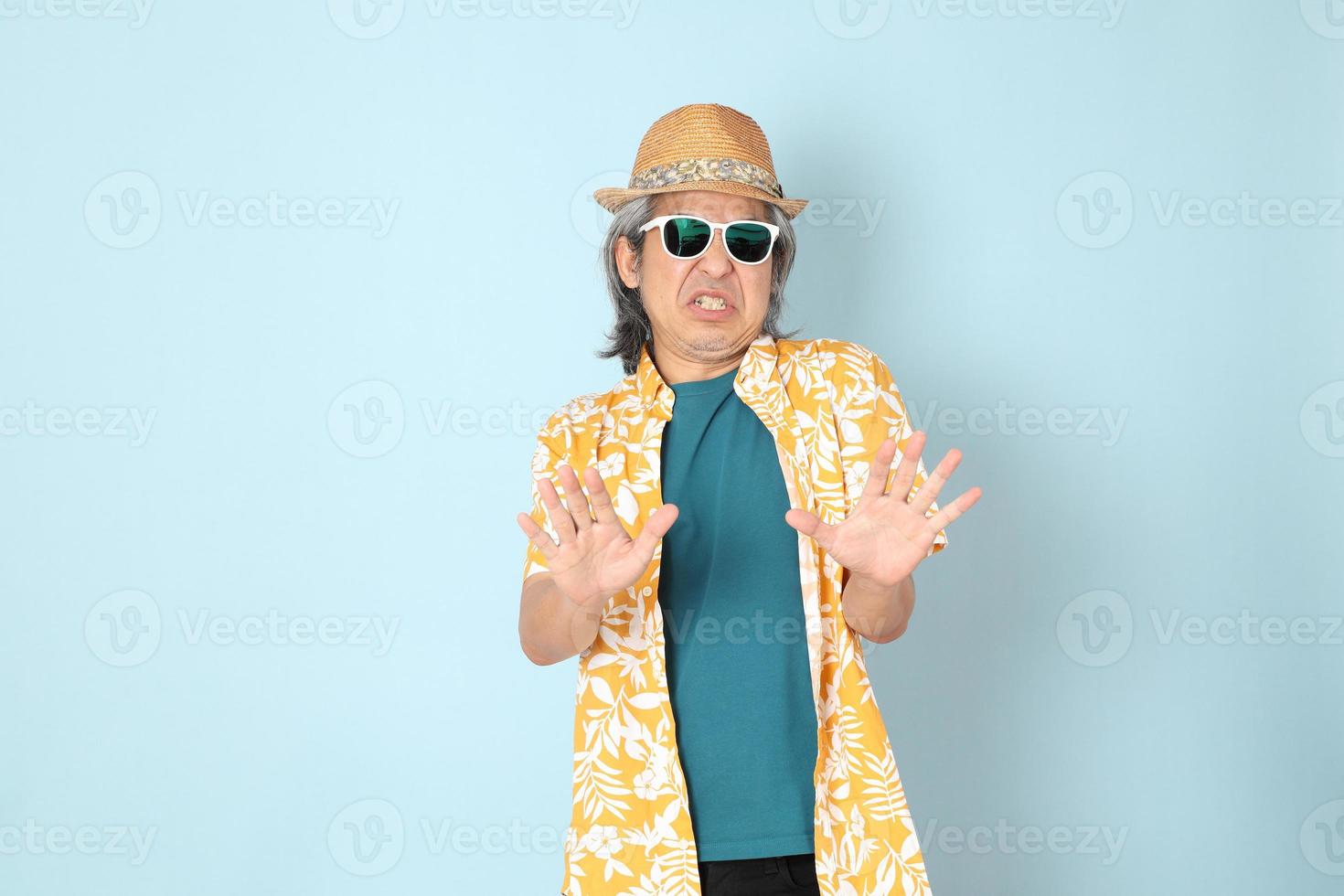 Man in summer clothes photo