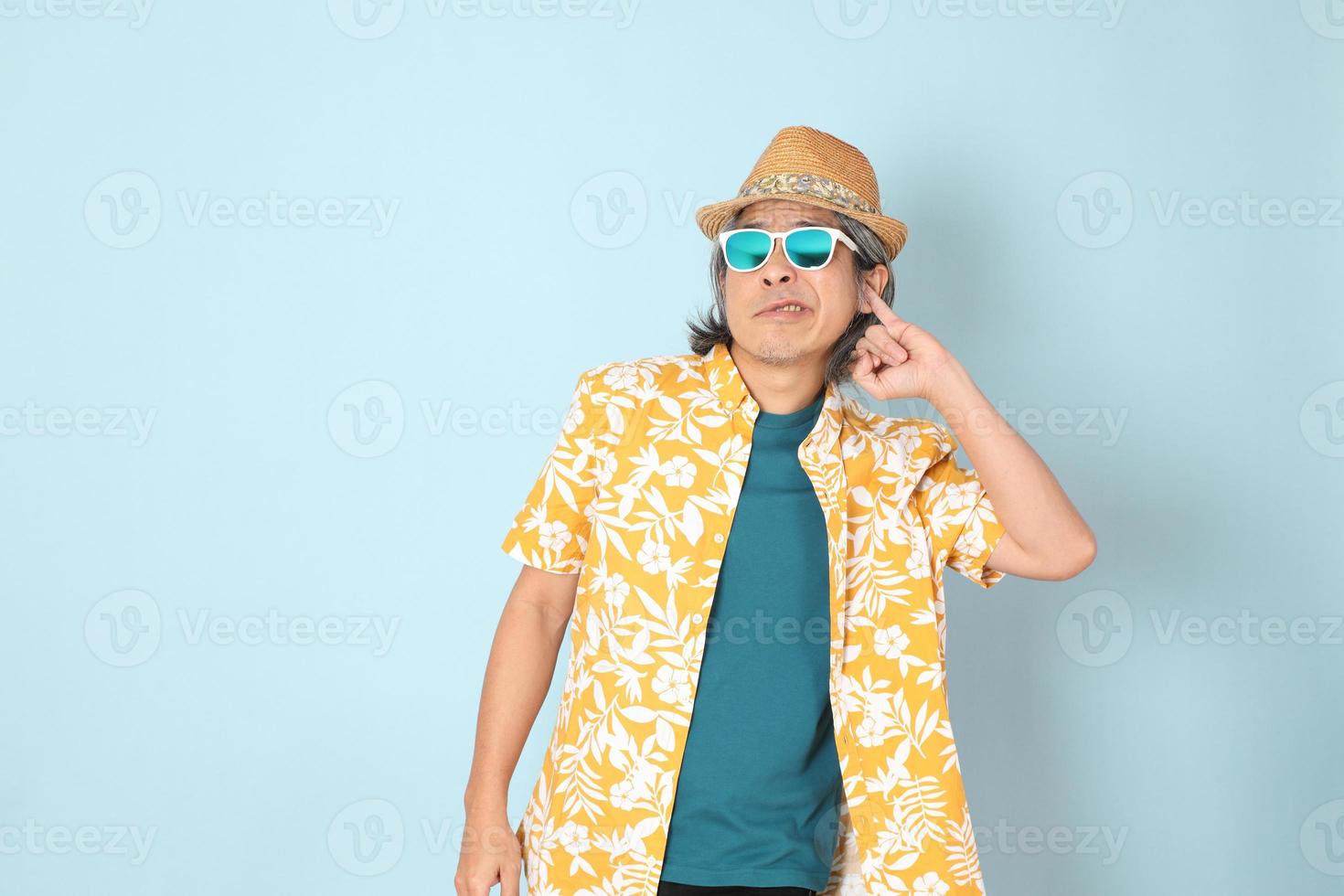 Man in summer clothes photo