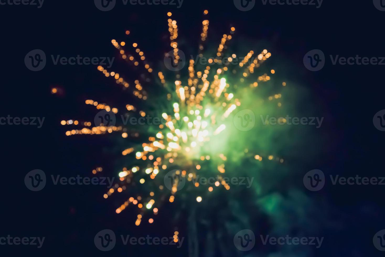 Abstract colorful fireworks for design banners, invitations and greeting cards. Background festive New Year with fireworks, Vector illustration. photo