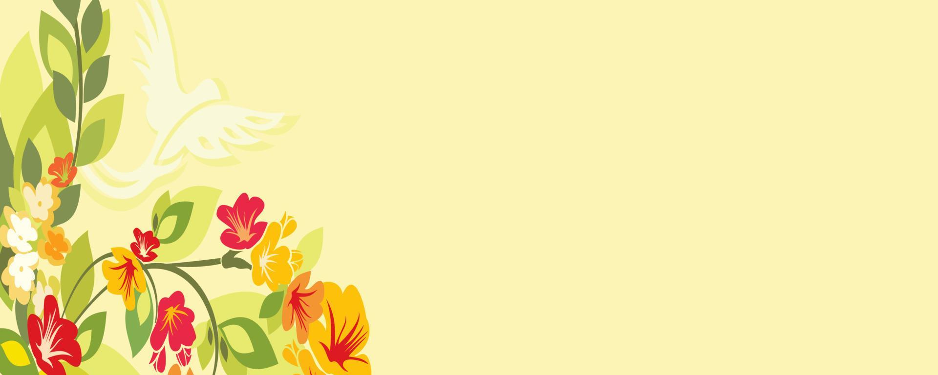 Floral banner background 4515812 Vector Art at Vecteezy