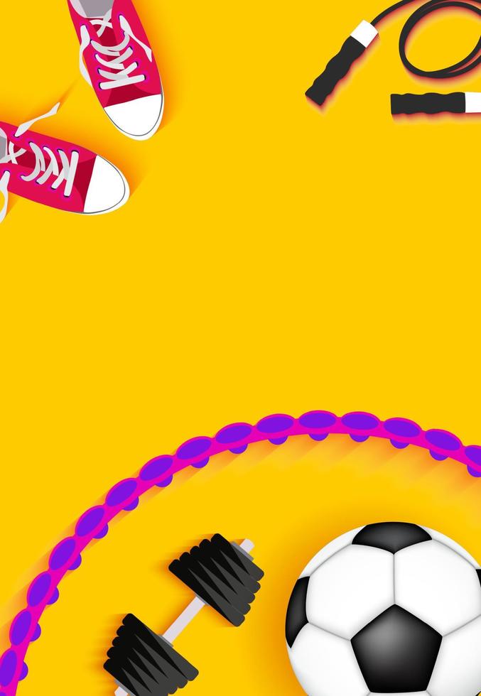 Abstract Fitness Sport Background. Vector Illustration