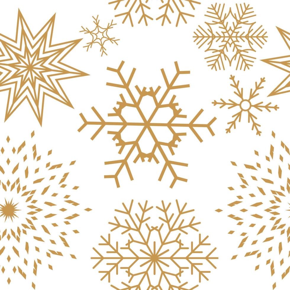 Fondo transparente de copos de nieve de Navidad y año nuevo abstracto. ilustración vectorial vector