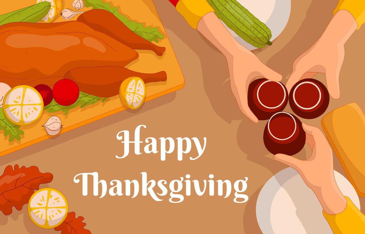 Thanksgiving Dinner Background vector