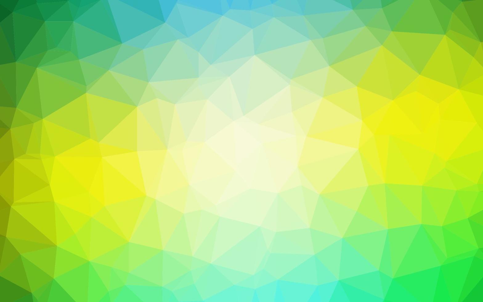 Light Green, Yellow vector low poly layout.