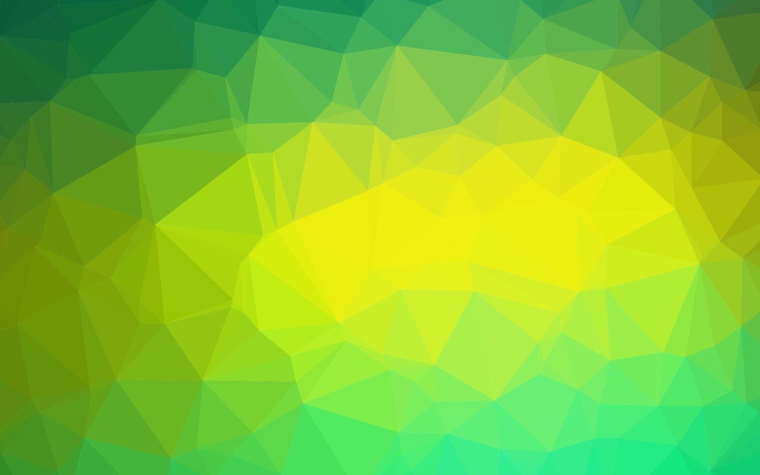 plantilla poligonal de vector verde claro, amarillo.
