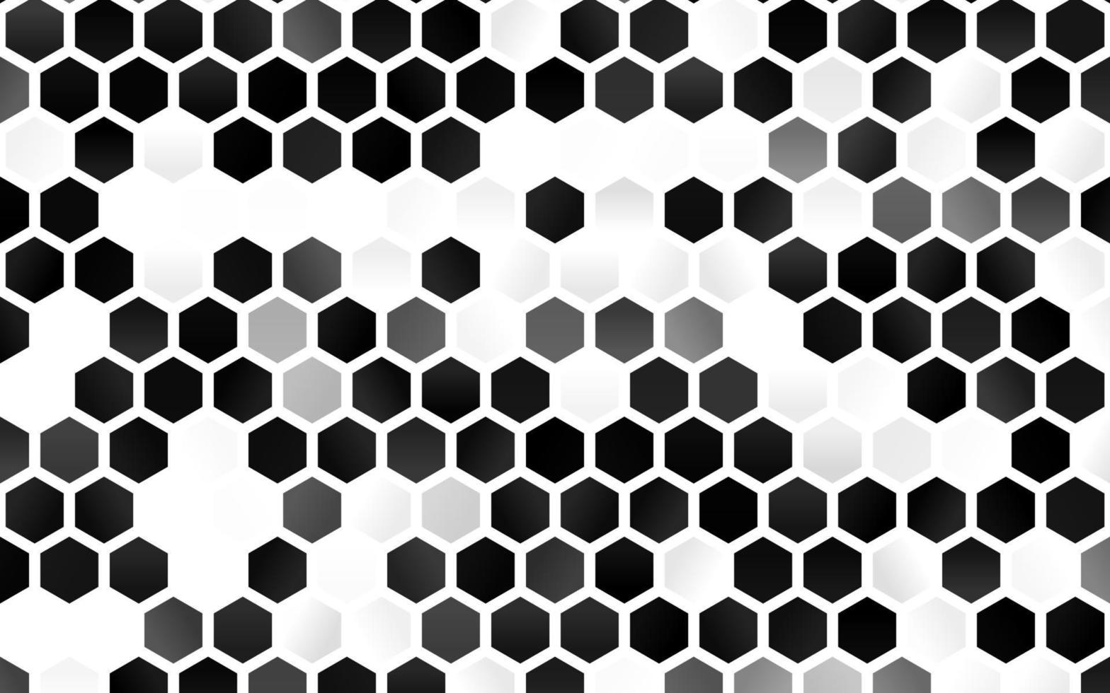 Light Silver, Gray vector pattern with colorful hexagons.