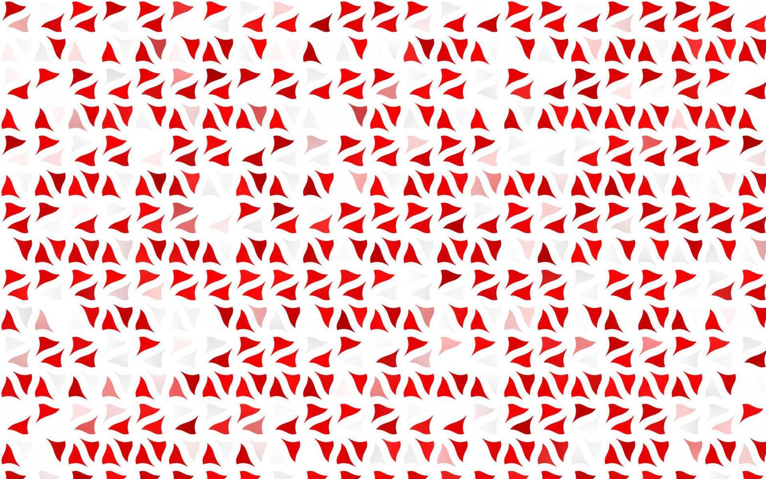 textura de vector rojo claro en estilo triangular.