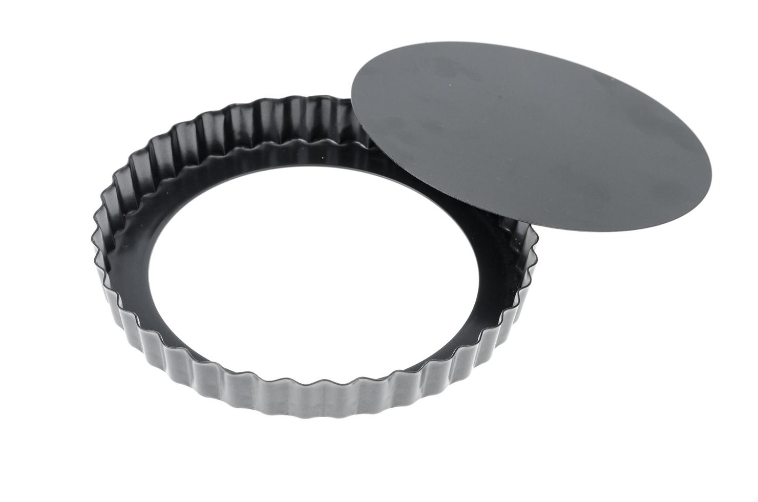 Teflon baking dish isolated on white background photo