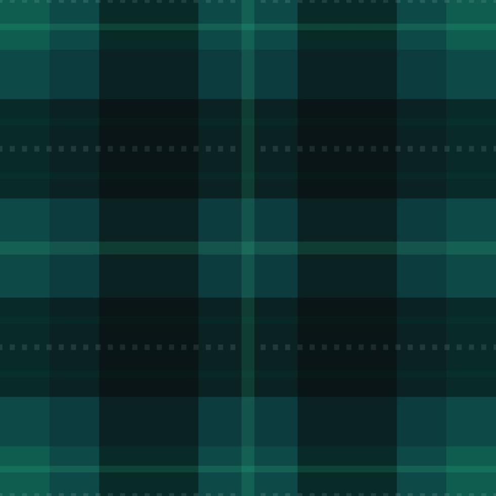 Dark Turquoise Buffalo Plaid Seamless Pattern vector