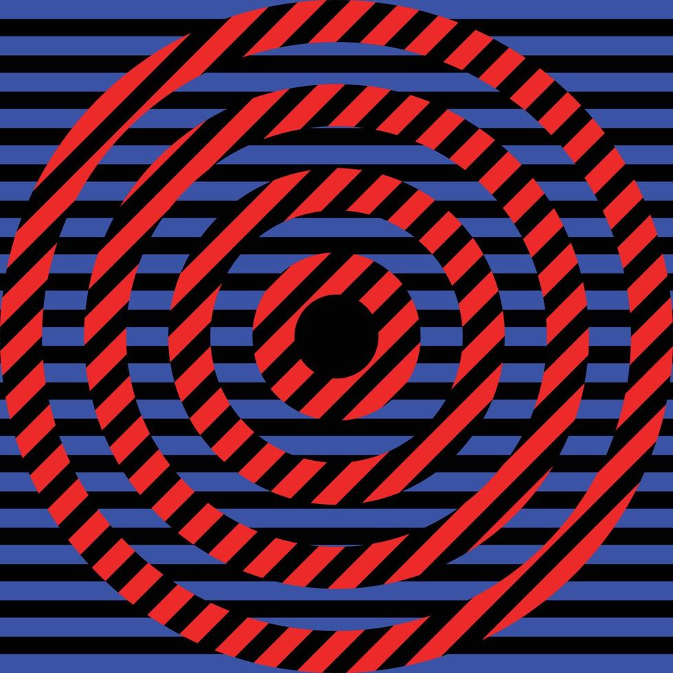 Optical art pattern for Textile printing and logos vector