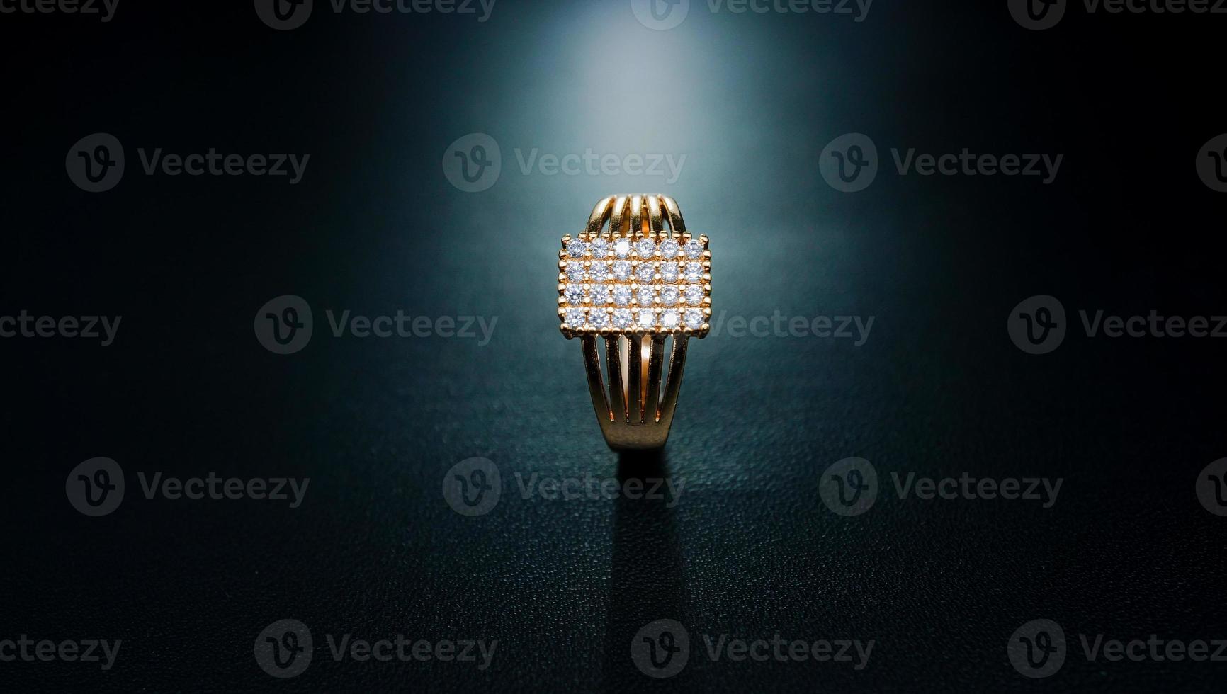 photo of women's ring with a black background