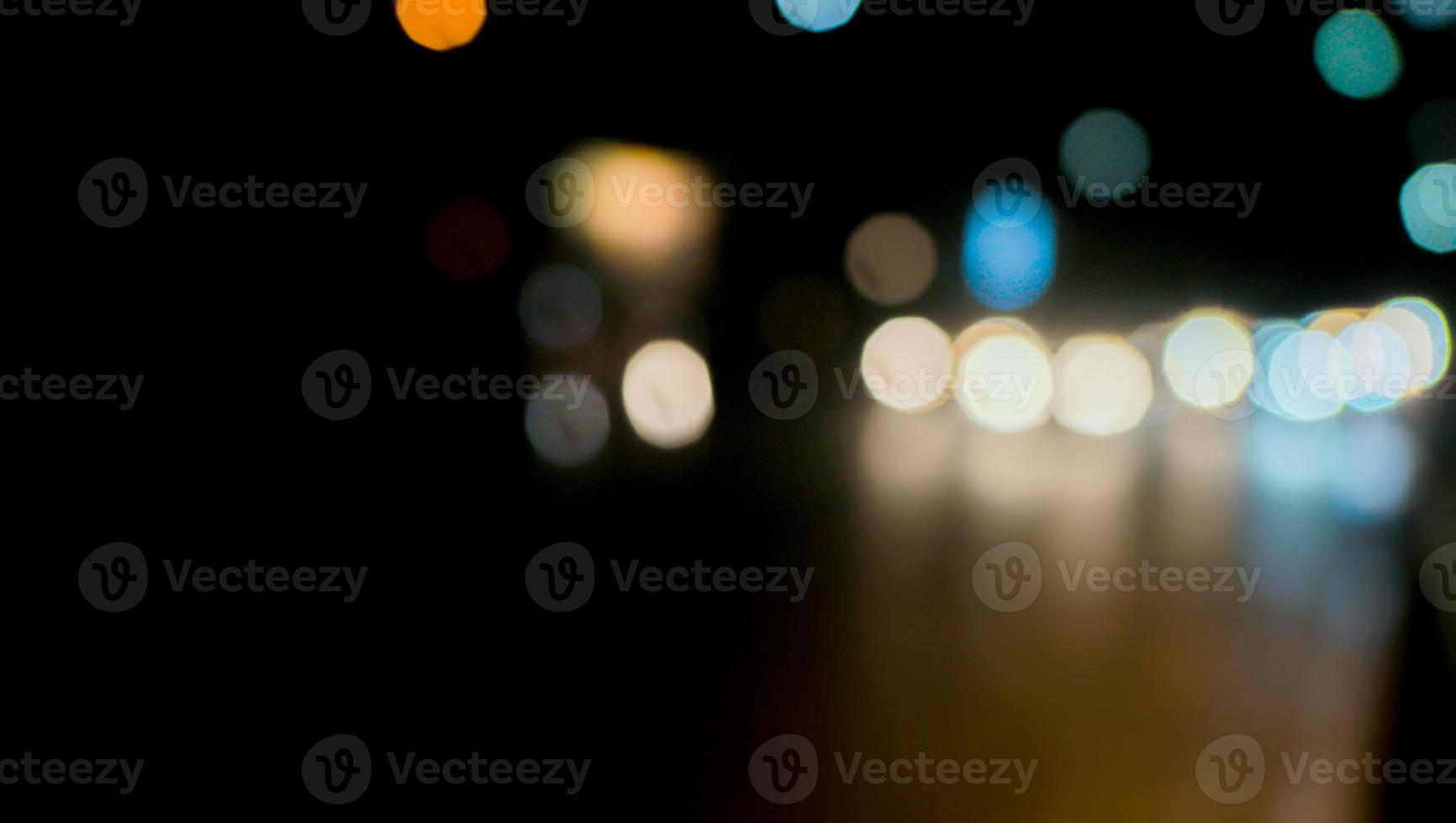 city lights background blur with colorful light photo