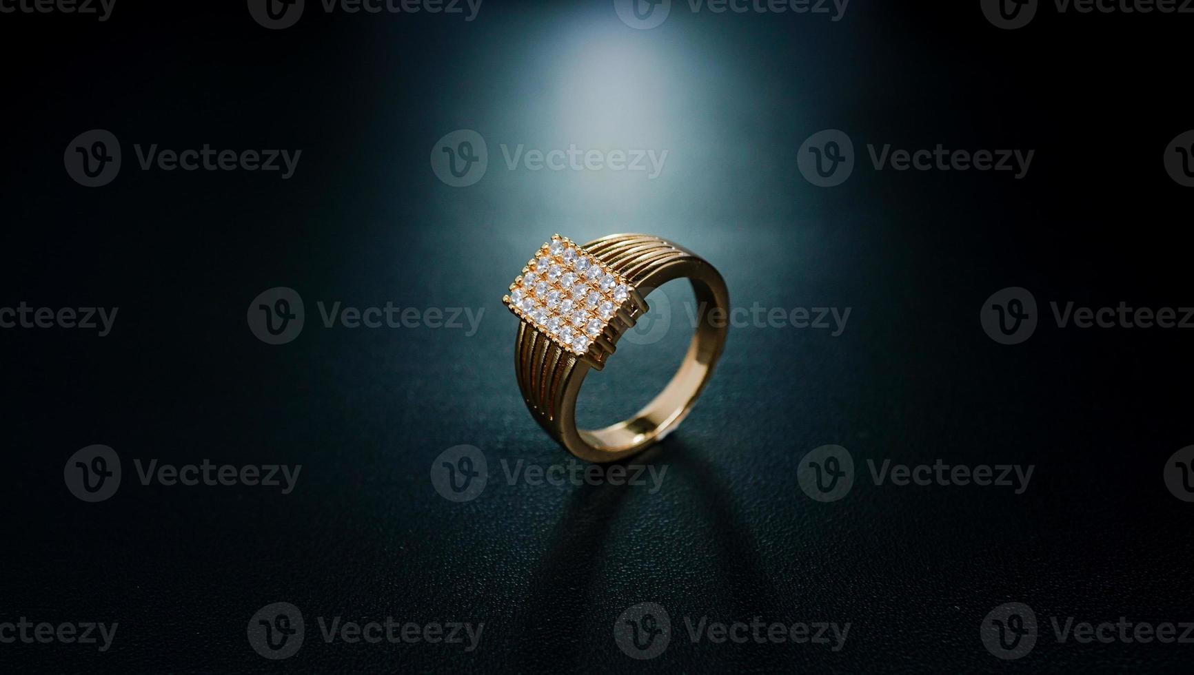 photo of women's ring with a black background