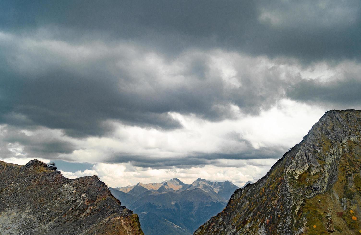 Autumn in the mountains of Krasnaya Polyana photo