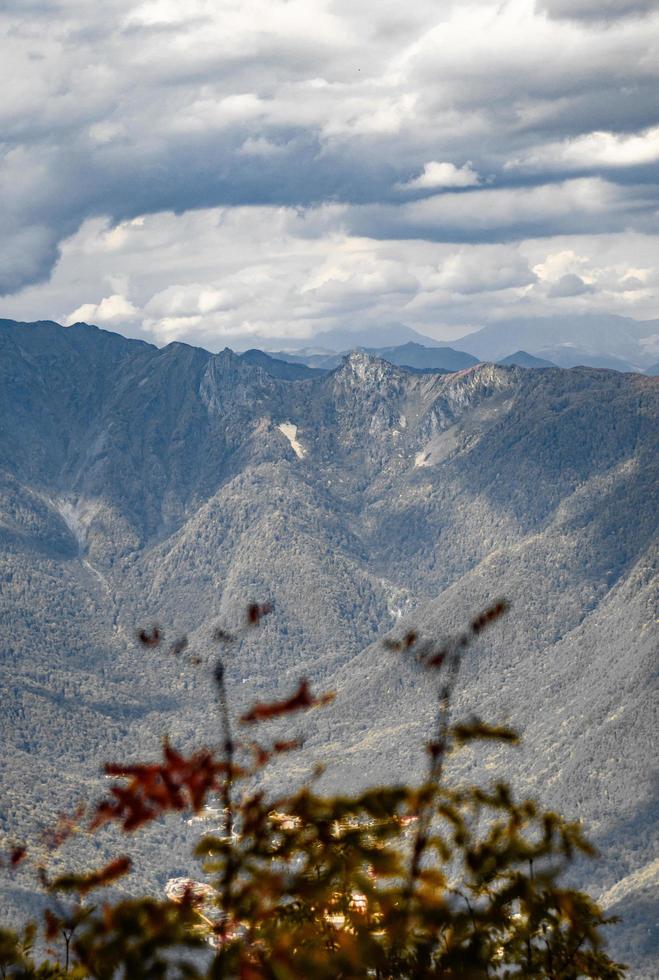 Autumn in the mountains of Krasnaya Polyana photo