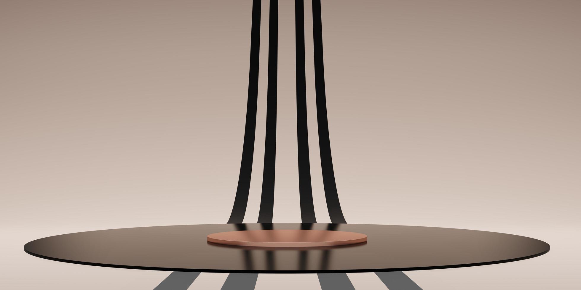display standcircle striped background zebra pattern modern display stand photo