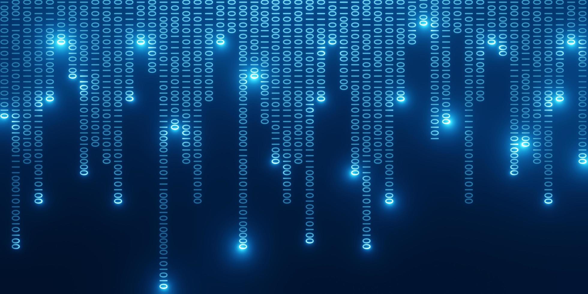 Fondo de código binario tecnología abstracta datos binarios digitales y concepto de datos seguros foto