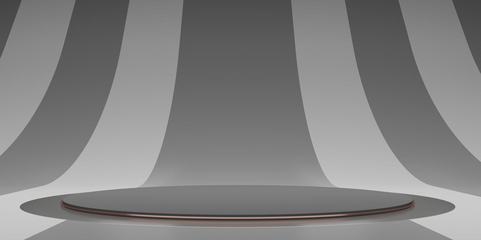 display standcircle striped background zebra pattern modern display stand photo