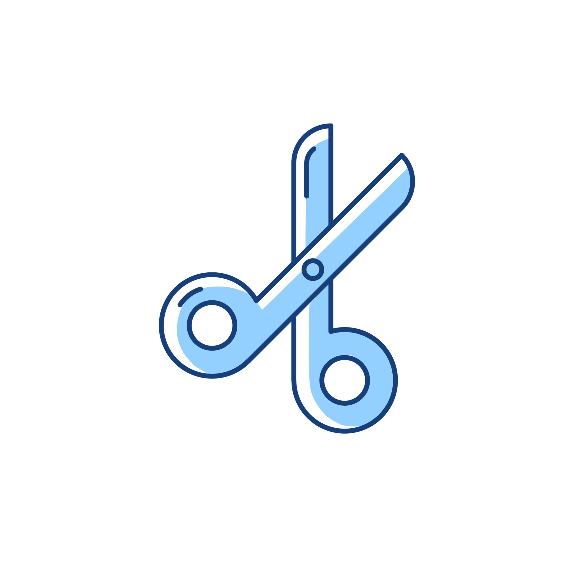 Color Child Scissors Icon. Cutting Tool Graphic by microvectorone ·  Creative Fabrica