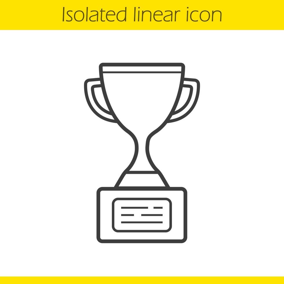 Trophy Cup Shaped Icon On A White Background Vector, A Lineal Icon  Depicting Nba Trophy On White Background, Vector Illustration By Flat Icon  And Dribbble, Behance Hd PNG and Vector with Transparent