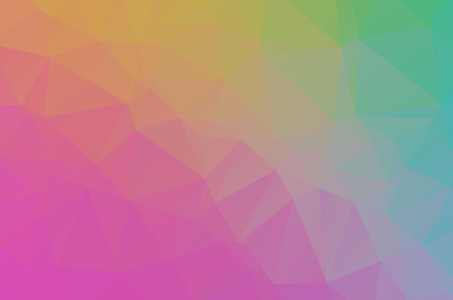 Light colorful Low poly crystal background. Polygon design pattern. Low poly vector illustration, low polygon background.