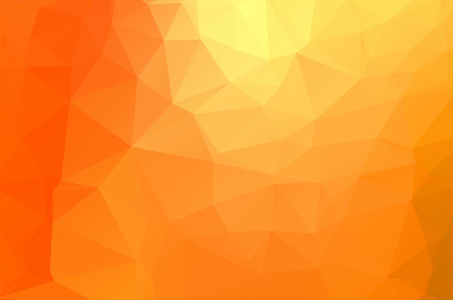 Orange Low poly crystal background. Polygon design pattern. environment green Low poly vector illustration, low polygon background.