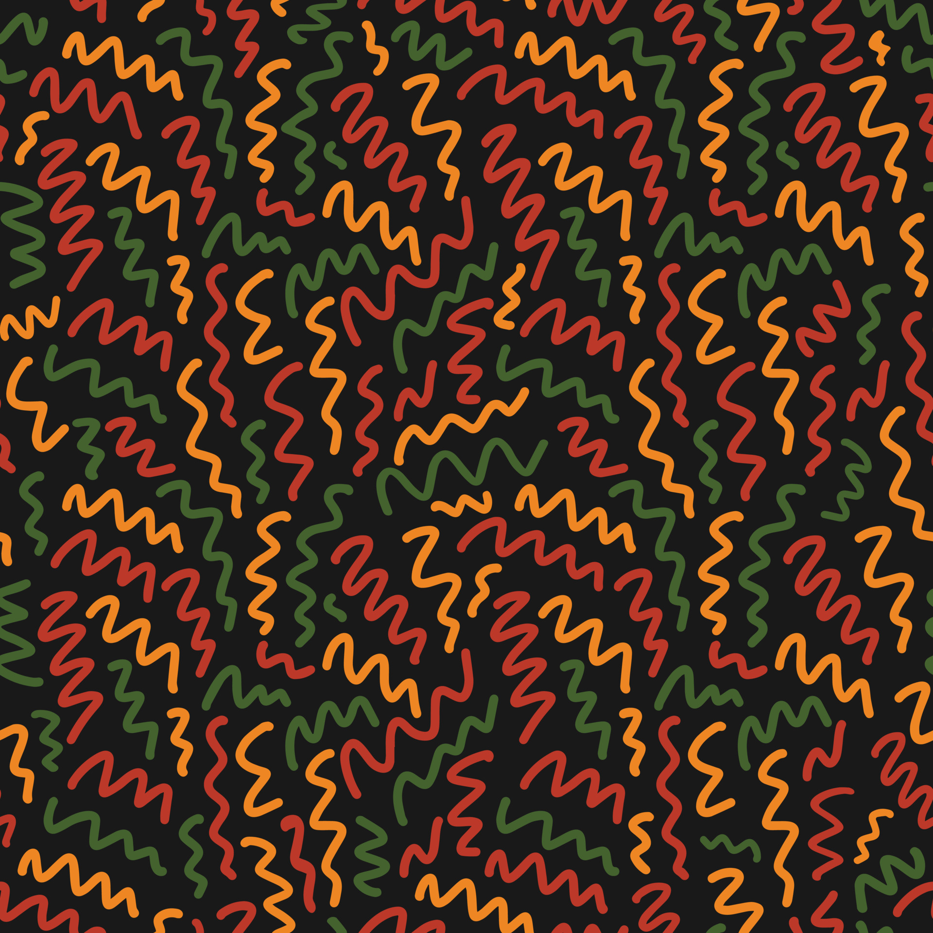 patrón abstracto sin fisuras con garabatos dibujados a mano al azar