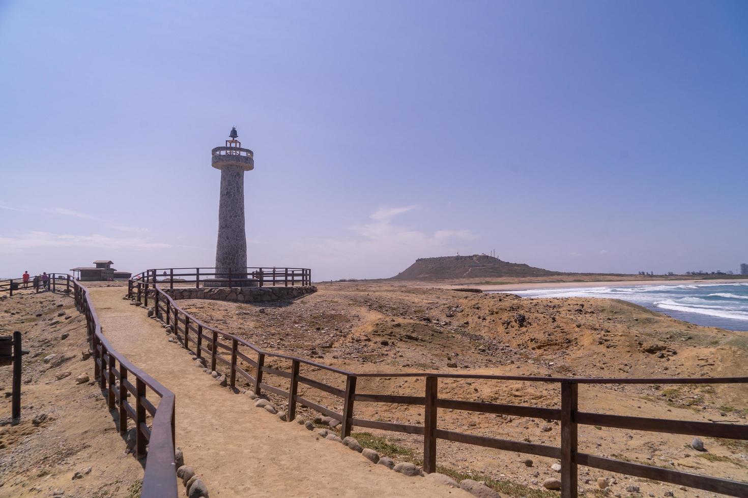 The coast at the most western point of Ecuador photo