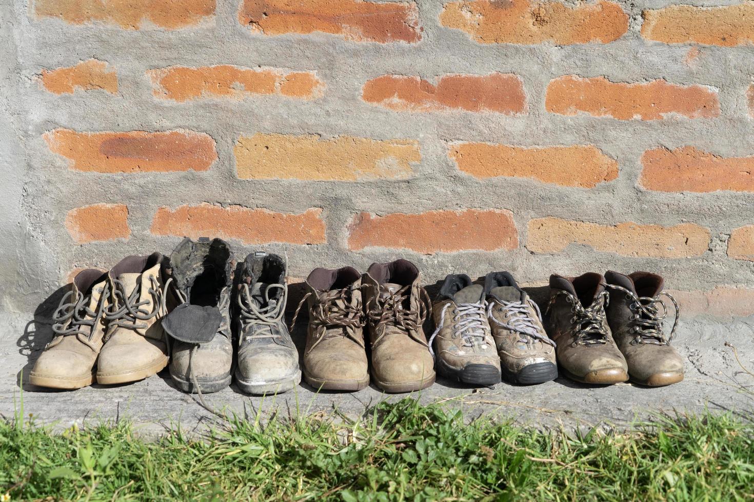 Old work boots photo