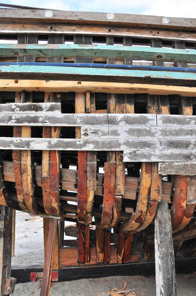 construcción de barcos, ecuador foto