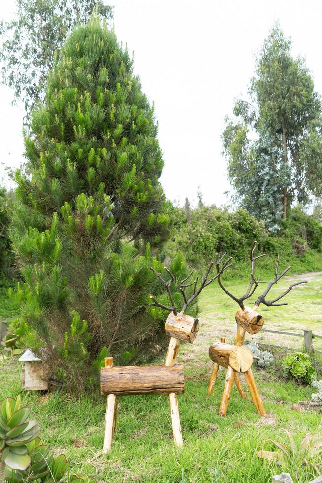 Hand made reindeers photo