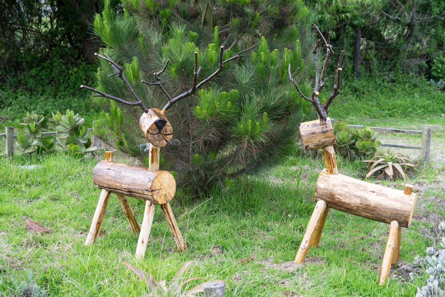 Hand made reindeers photo