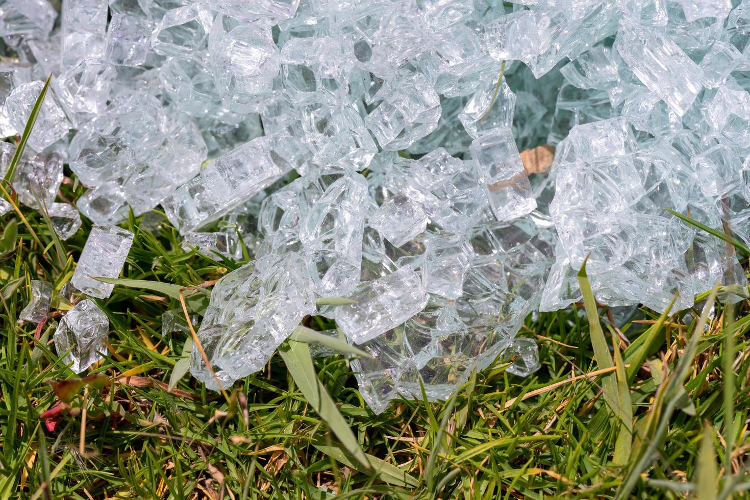 Shattered Glass on the ground photo