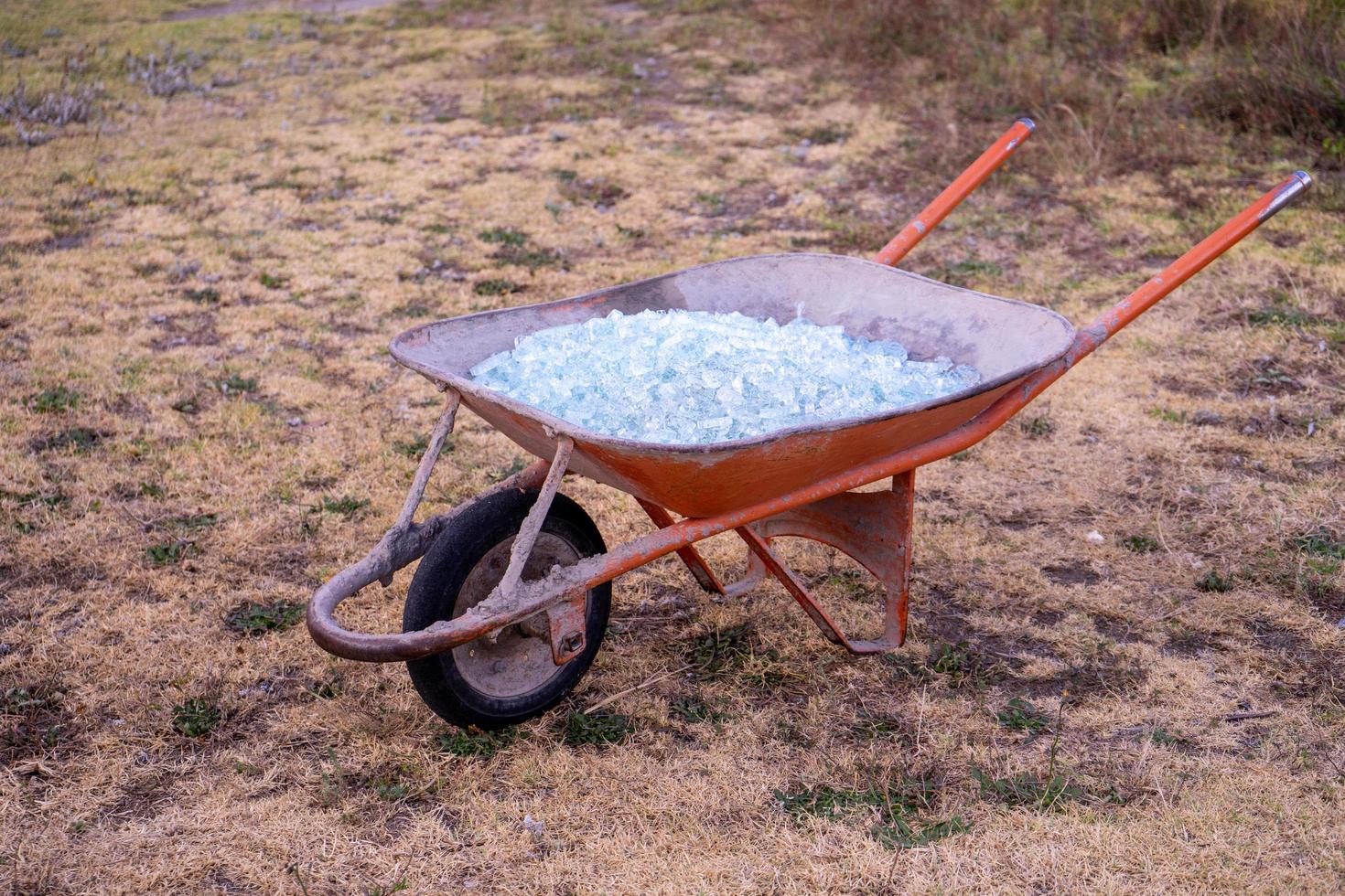 Shattered Glass in a wheebarrow photo