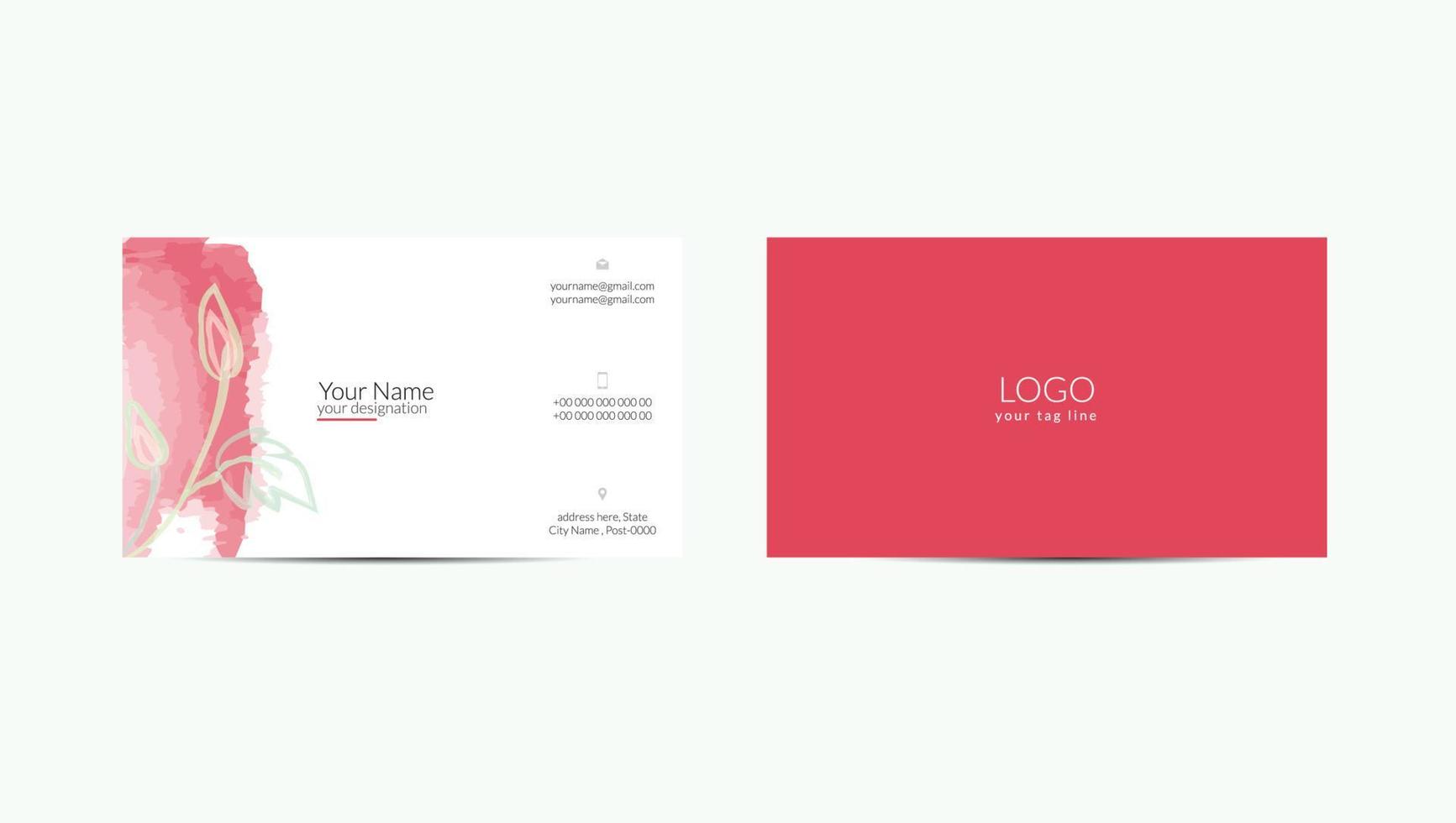 Business card design vector