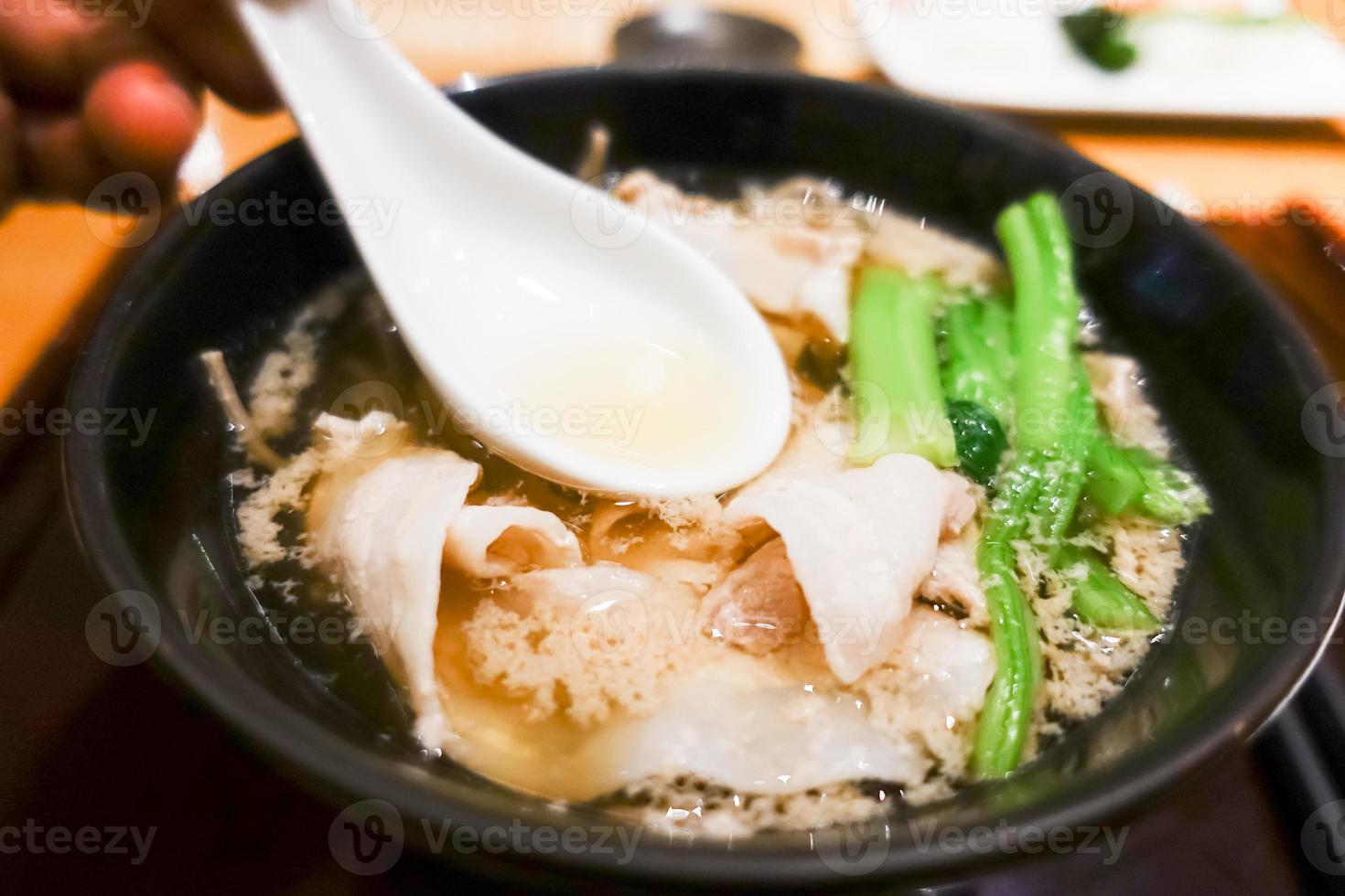 Japanese soup ramen photo