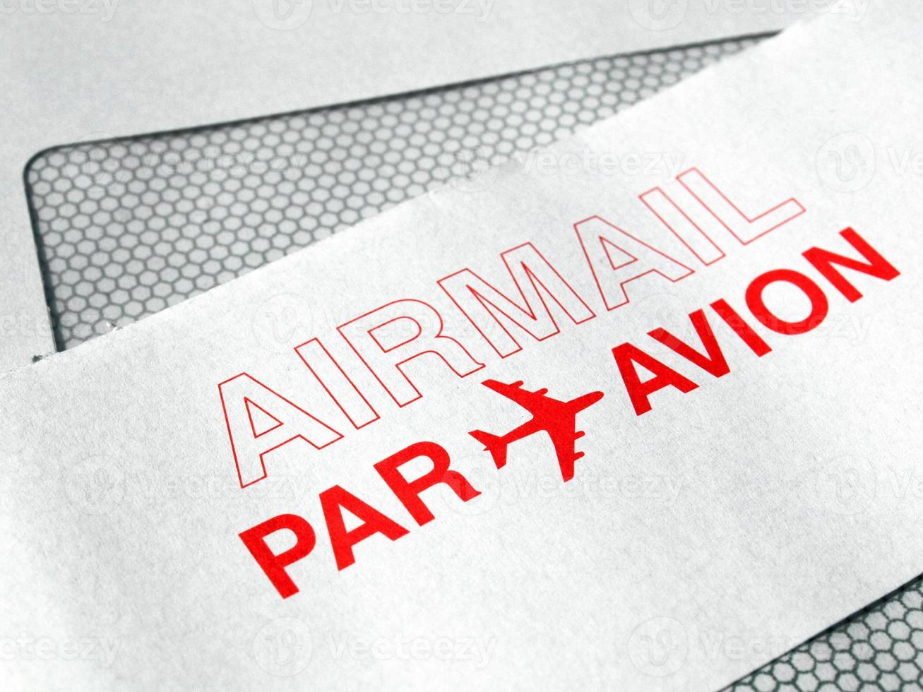 Airmail par avion envelope photo